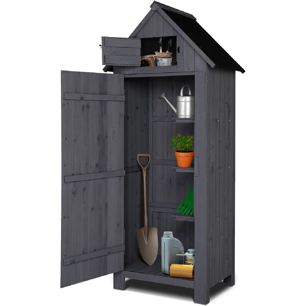 Gardening Tools Wooden - Dış Mekan Ahşap Depolama Kulübesi, Bahçe