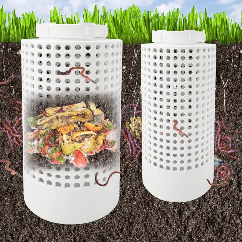 Compost Bin - Evde yetiştirilen çiçek yatakları için yeraltı