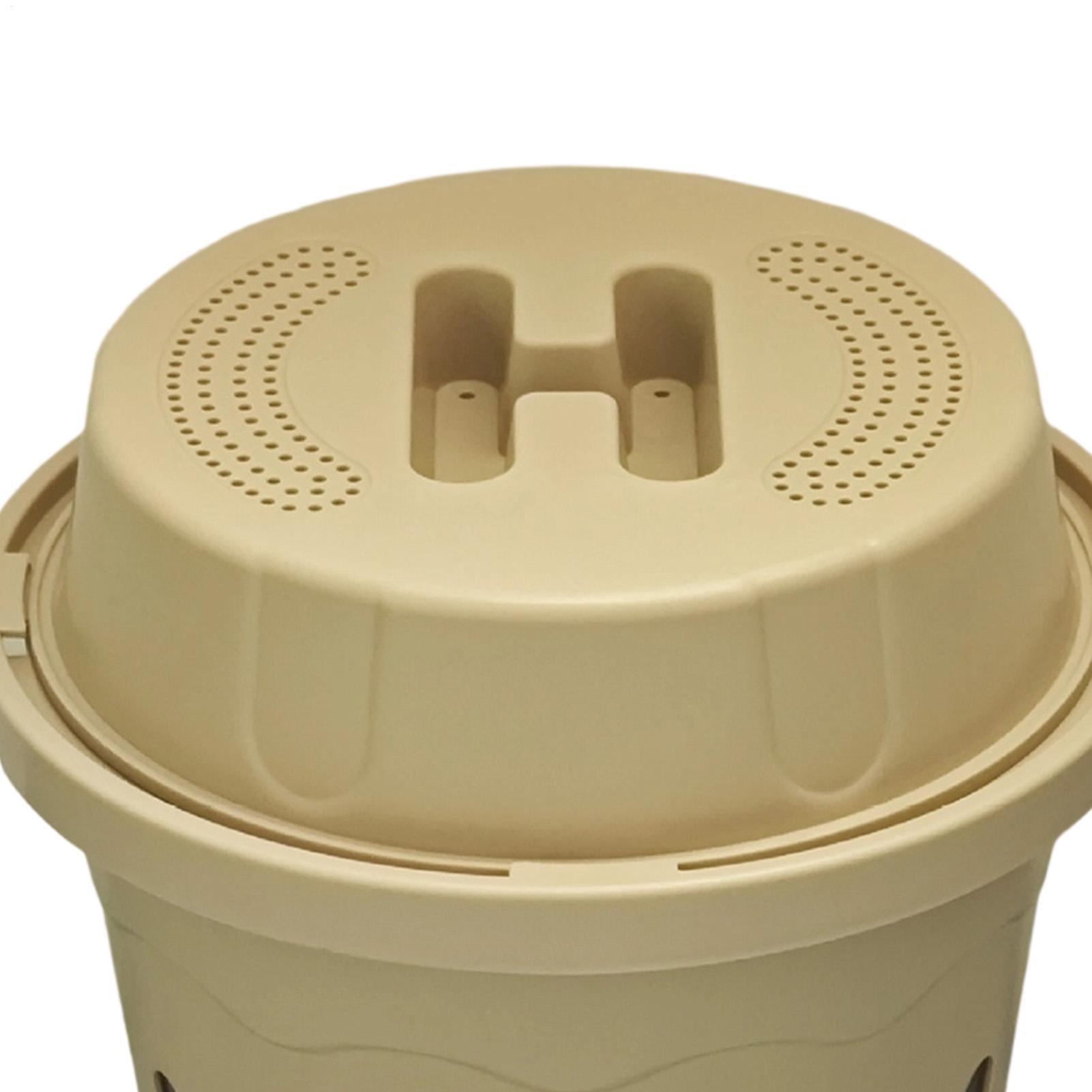 Compost Bin - Havalandırma Delikli Yeraltı Solucan Kompostörü, Arka