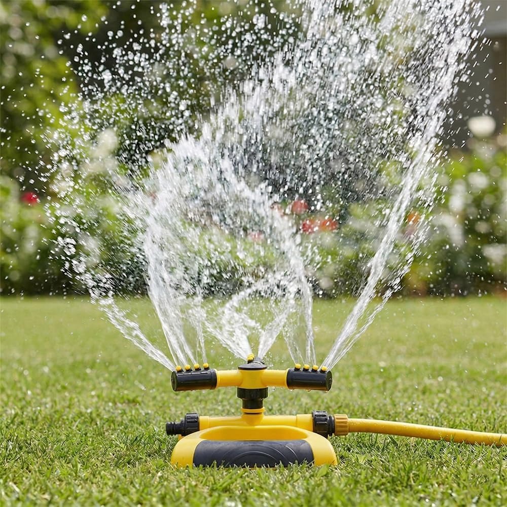 Gardening Tools Plastic - 360 Derece Otomatik Dönen Yağmurlama Başlığı,