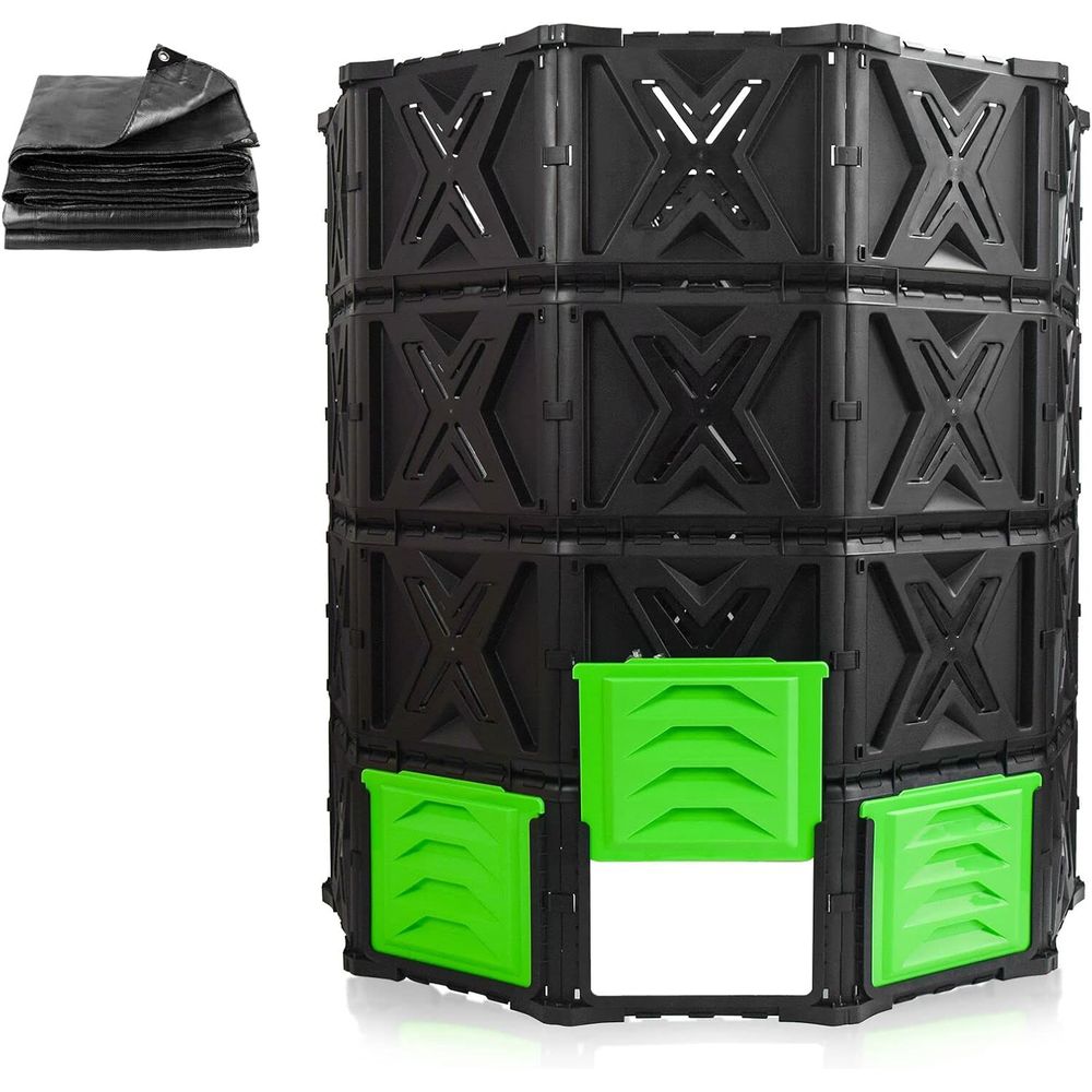 Compost Bin - XXL Büyük Kompost Kovası Dış Mekan