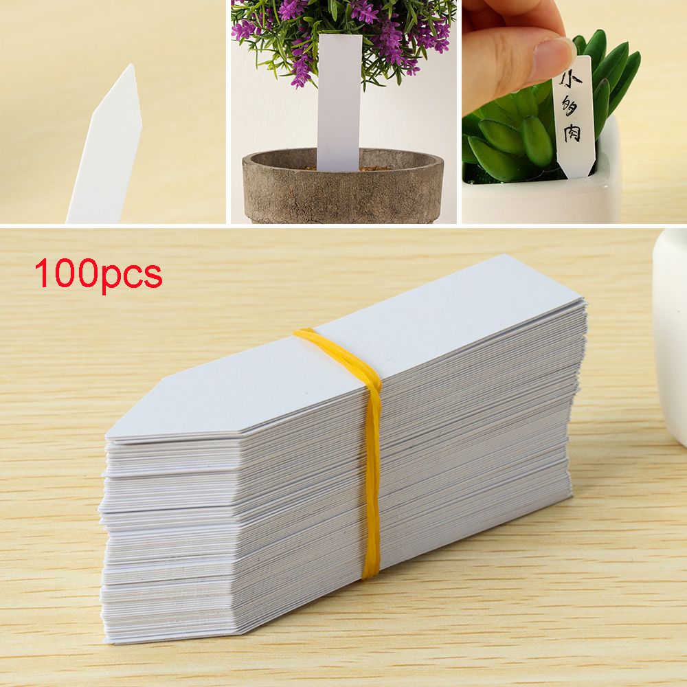 Garden Label Marker - 100 adet yeniden kullanılabilir sınıflandırma işaretleyici