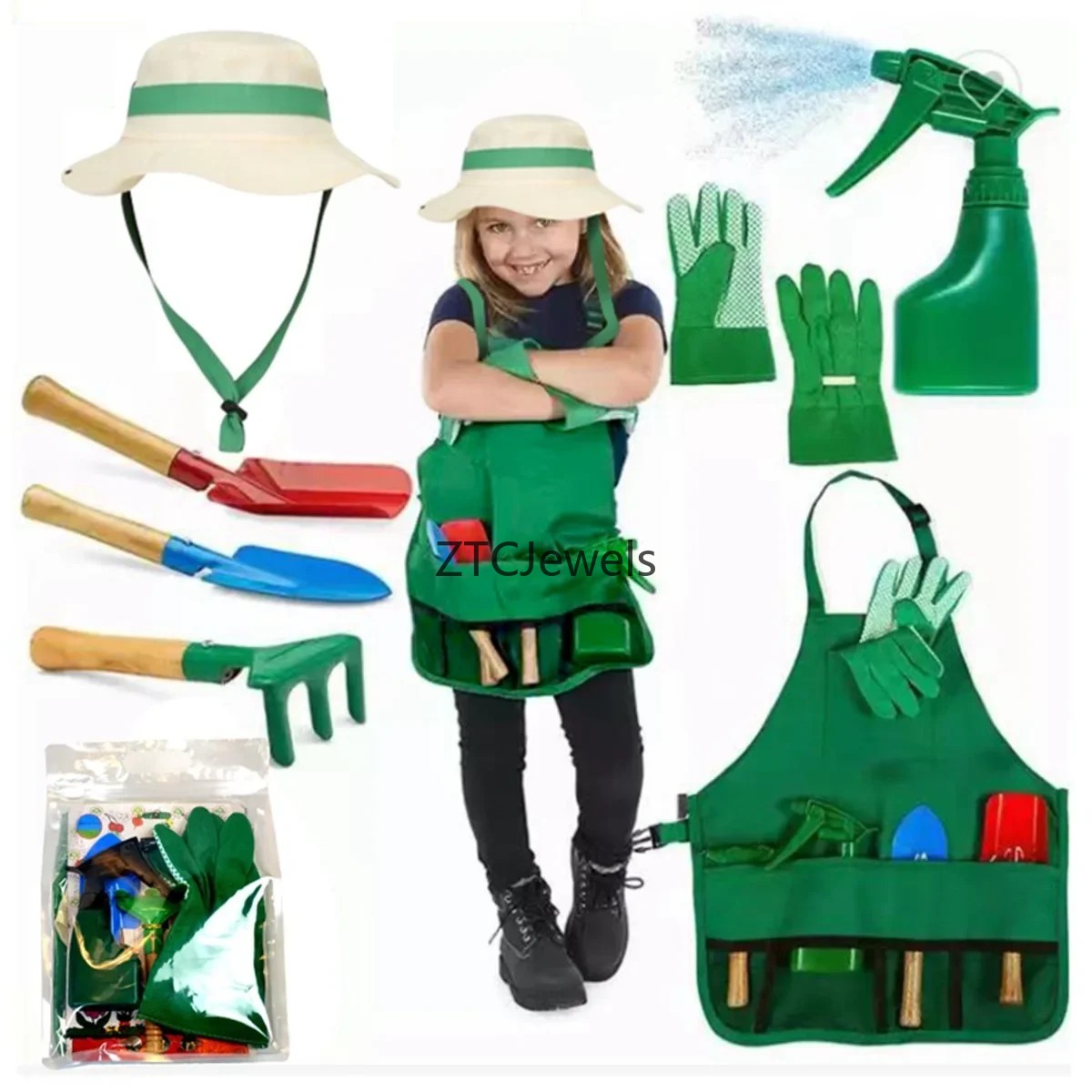 Çocuklar için bahçe önlüğü, el - Gardening Tools Set incelemesi ve fiyatı