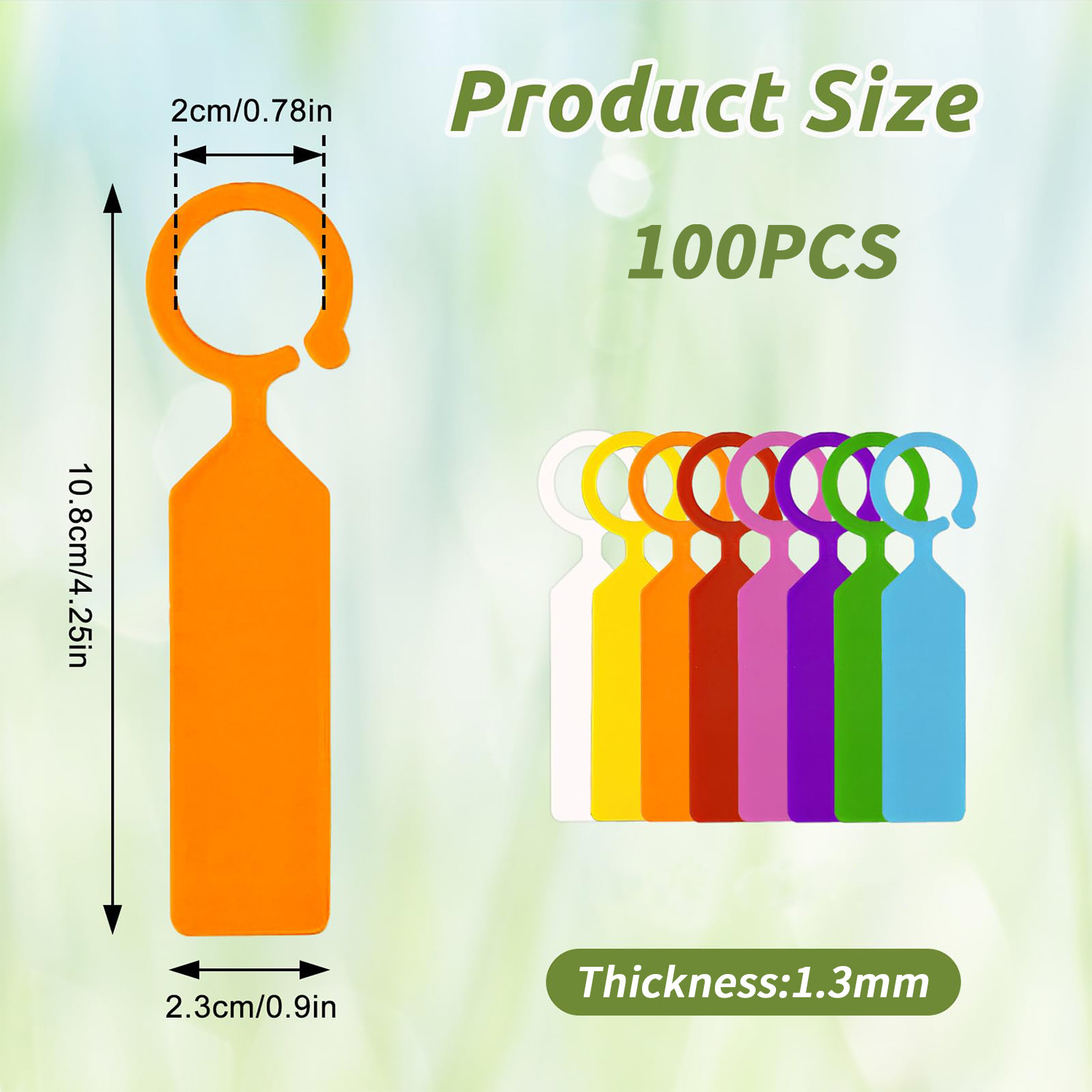 100 adet 10.7x2.3CM plastik ba - Garden Label Marker incelemesi ve fiyatı