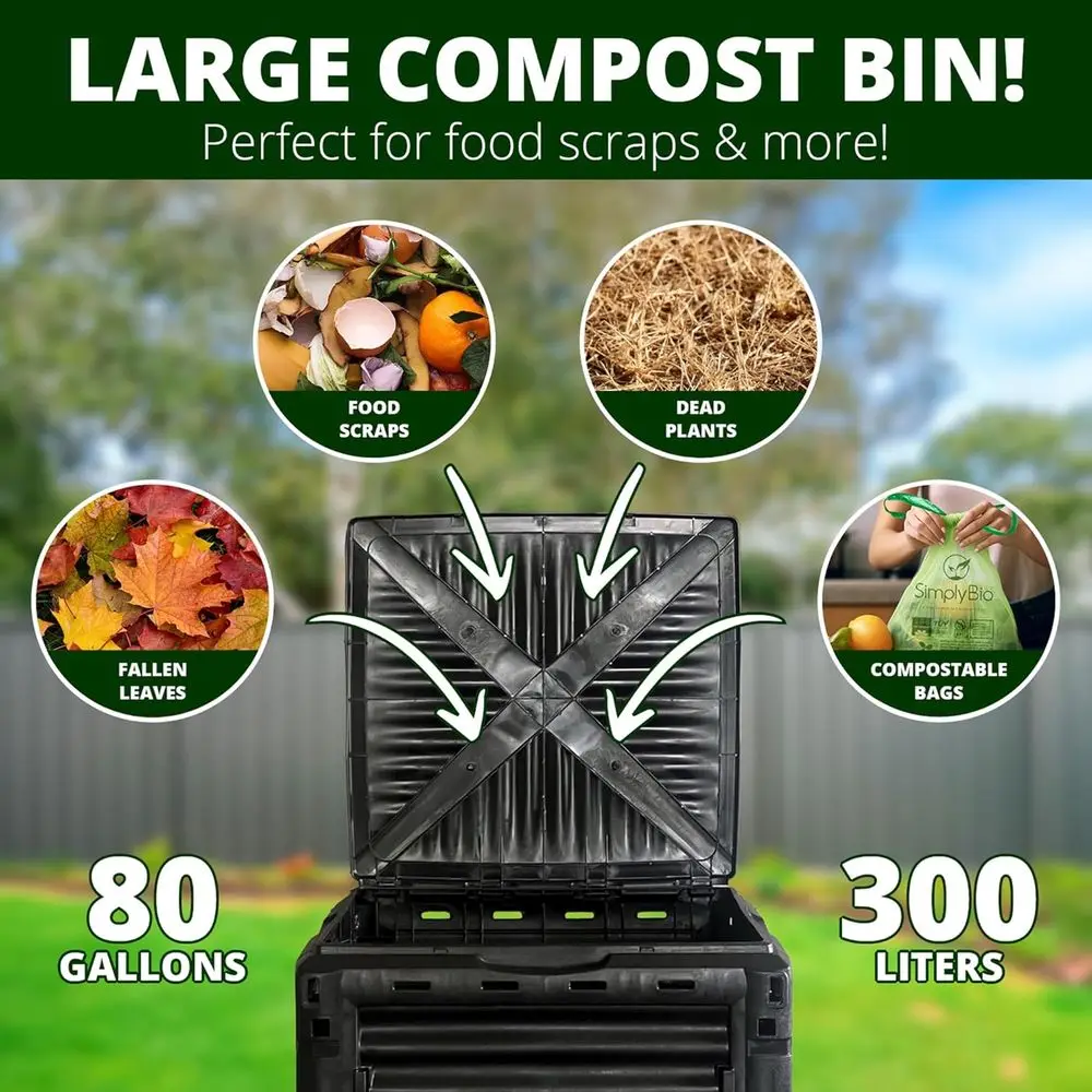 80 Galon Büyük Dış Mekan Kompo - Compost Bin incelemesi ve fiyatı